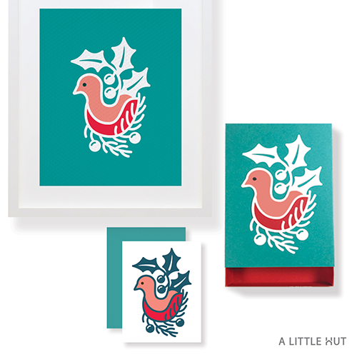 A Little Hut SVG files - Winter Bird