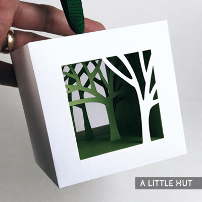 Tree Shadows Ornament by Patricia Zapata for A Little Hut.