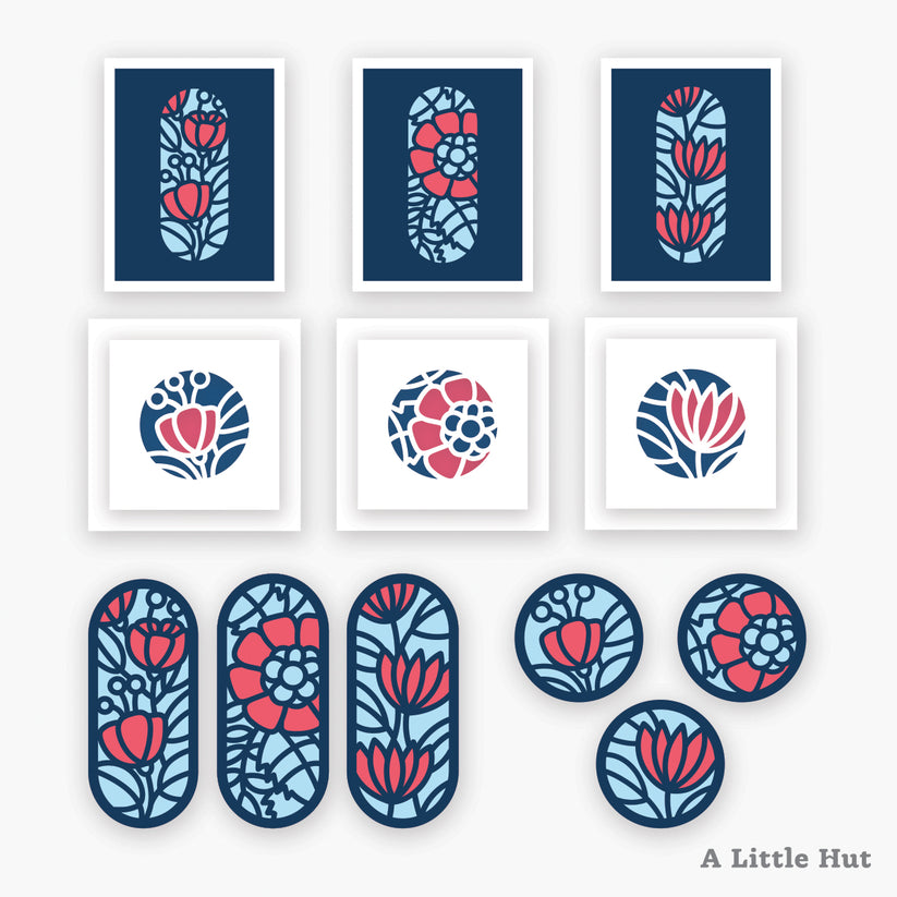 Madeline cards and bookmarks set Patricia Zapata