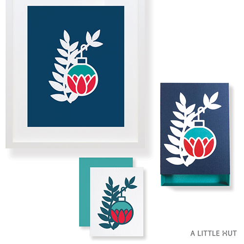 A Little Hut SVG files - Petals ornament matchbox gift set