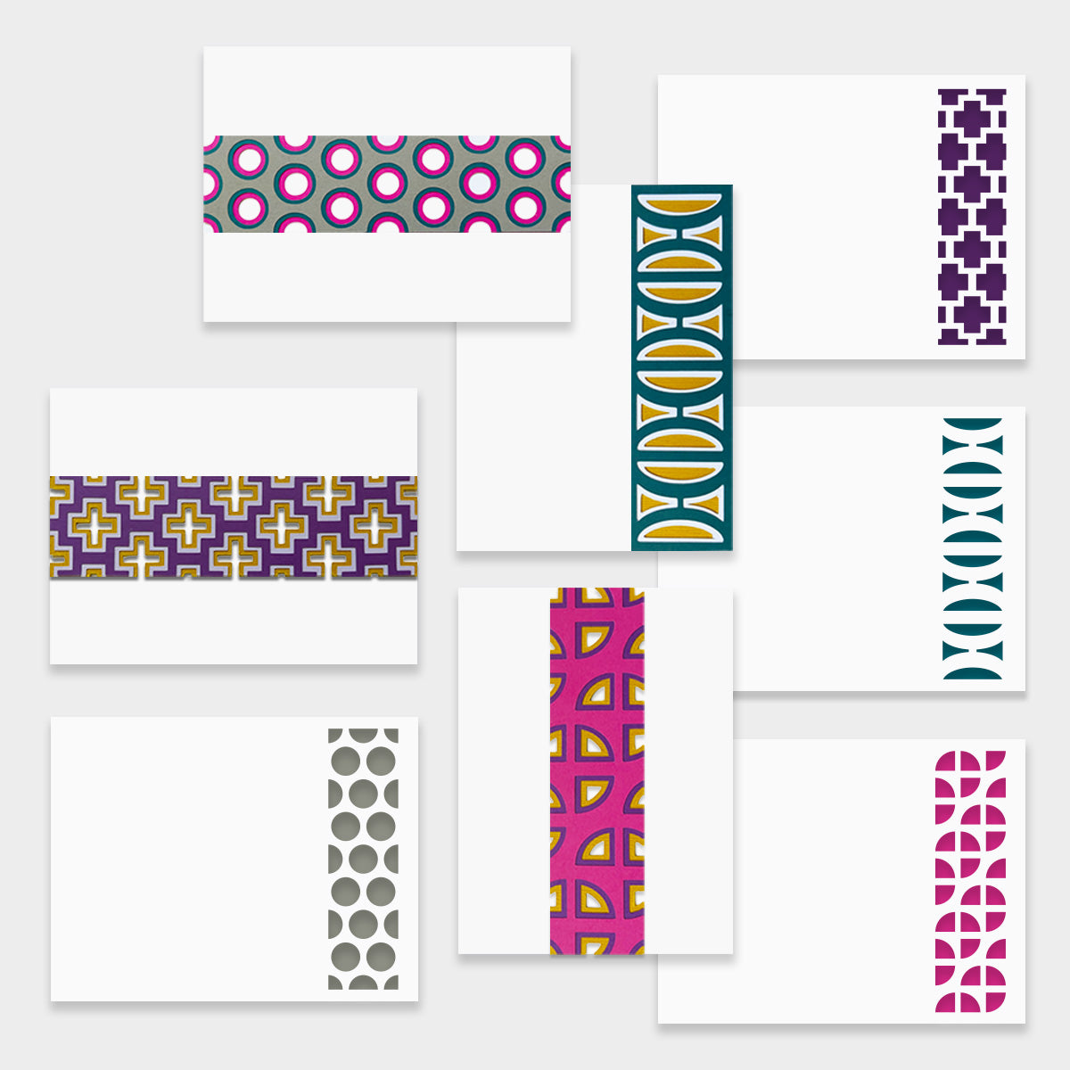 Geometric borders and note cards