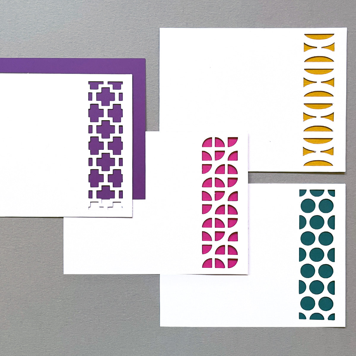 Geometric borders and note cards