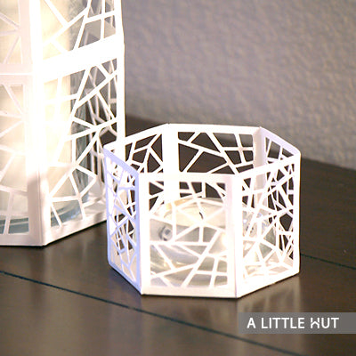 Hexagon candle cover – Patricia Zapata