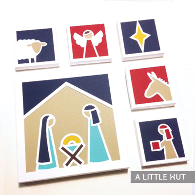 Nativity paper quilt SVG files by Patricia Zapata for A Little Hut